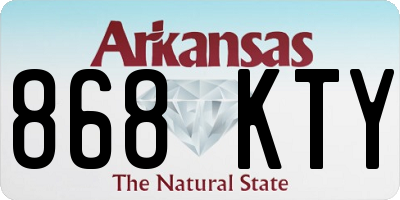 AR license plate 868KTY