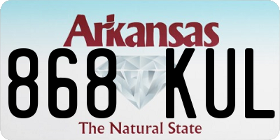 AR license plate 868KUL