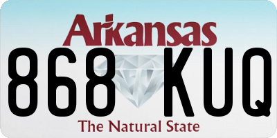 AR license plate 868KUQ