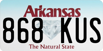 AR license plate 868KUS