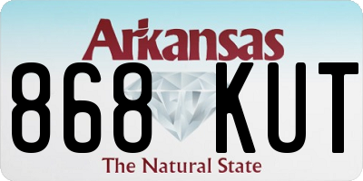 AR license plate 868KUT
