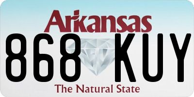 AR license plate 868KUY