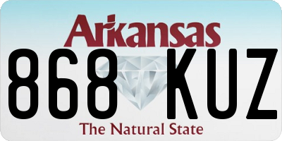 AR license plate 868KUZ