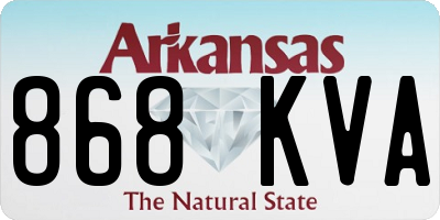 AR license plate 868KVA