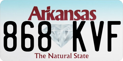 AR license plate 868KVF