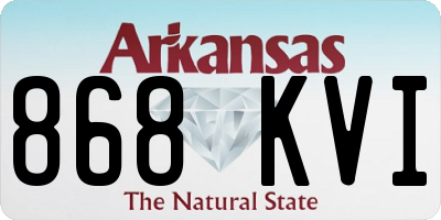 AR license plate 868KVI