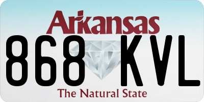 AR license plate 868KVL