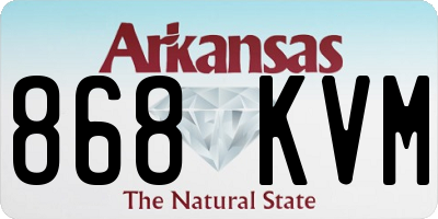 AR license plate 868KVM