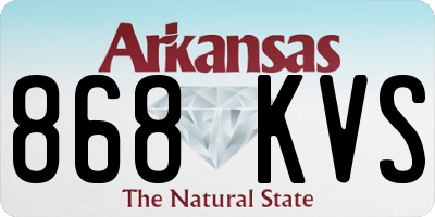 AR license plate 868KVS