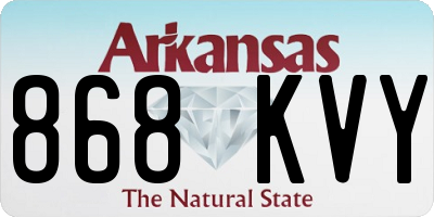 AR license plate 868KVY