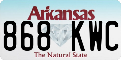 AR license plate 868KWC