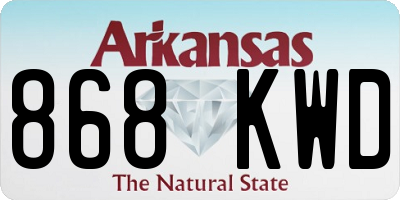 AR license plate 868KWD
