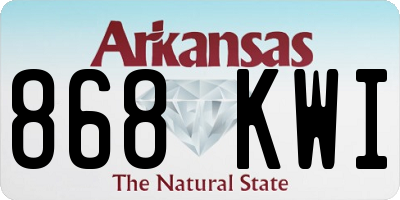 AR license plate 868KWI