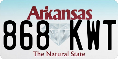 AR license plate 868KWT