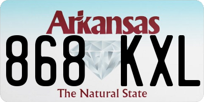 AR license plate 868KXL