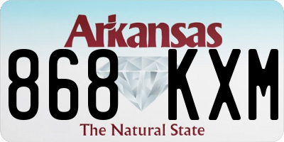 AR license plate 868KXM