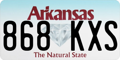 AR license plate 868KXS