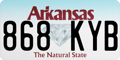 AR license plate 868KYB
