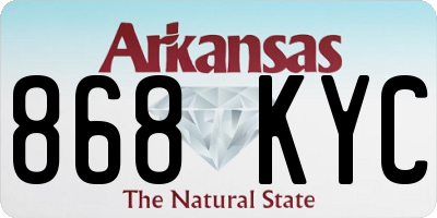 AR license plate 868KYC