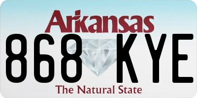 AR license plate 868KYE