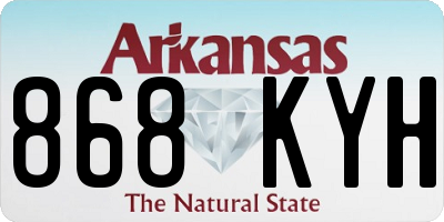 AR license plate 868KYH