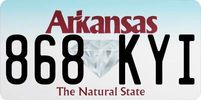 AR license plate 868KYI