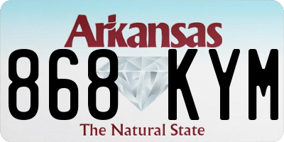 AR license plate 868KYM