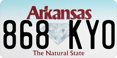 AR license plate 868KYO