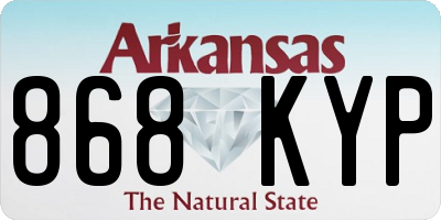 AR license plate 868KYP