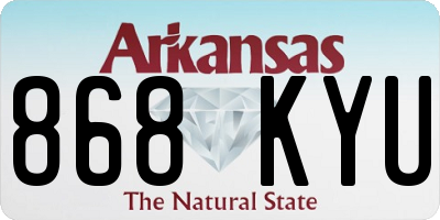 AR license plate 868KYU