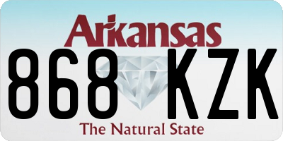AR license plate 868KZK