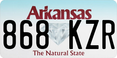 AR license plate 868KZR