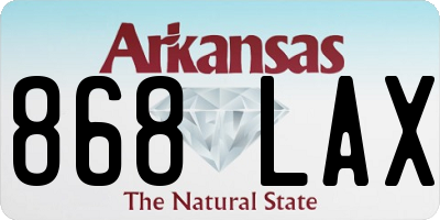 AR license plate 868LAX