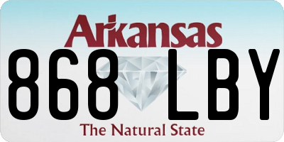 AR license plate 868LBY