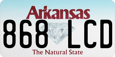 AR license plate 868LCD
