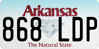 AR license plate 868LDP