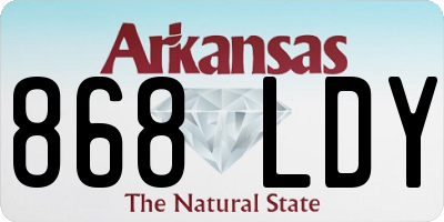 AR license plate 868LDY