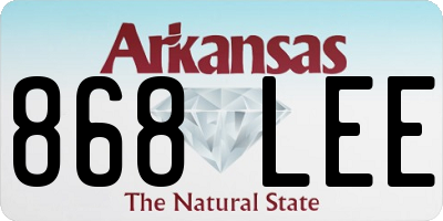 AR license plate 868LEE