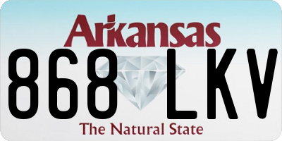 AR license plate 868LKV