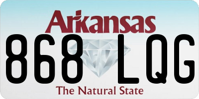 AR license plate 868LQG