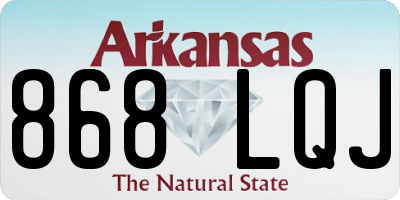 AR license plate 868LQJ