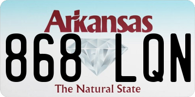 AR license plate 868LQN
