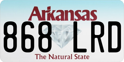 AR license plate 868LRD