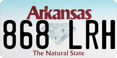 AR license plate 868LRH