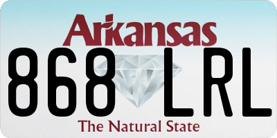 AR license plate 868LRL