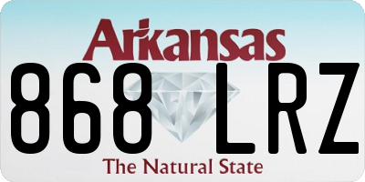 AR license plate 868LRZ
