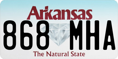 AR license plate 868MHA
