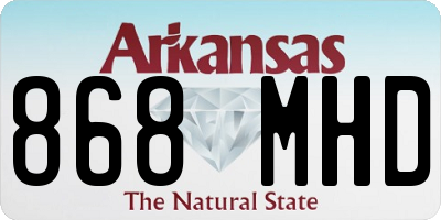 AR license plate 868MHD