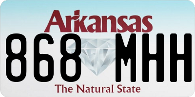 AR license plate 868MHH