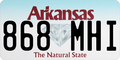 AR license plate 868MHI